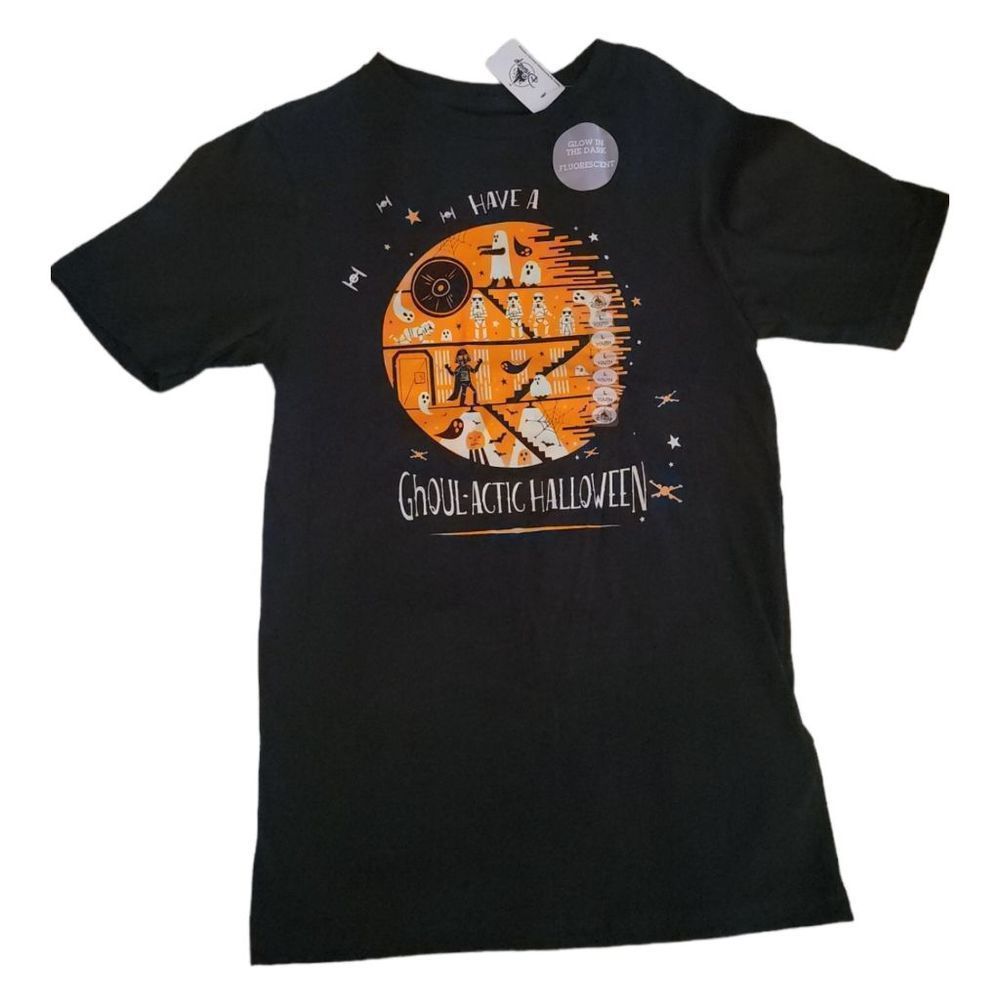 Disney Star Wars Halloween Black Shirt Youth Large NWT